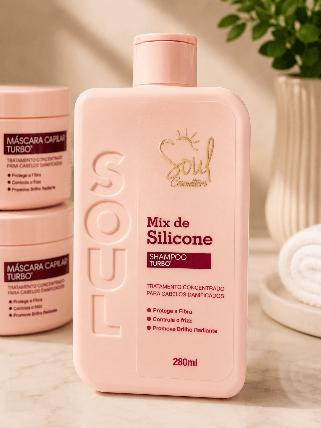 Shampoo Turbo Soul Cosméticos Mix de Silicone